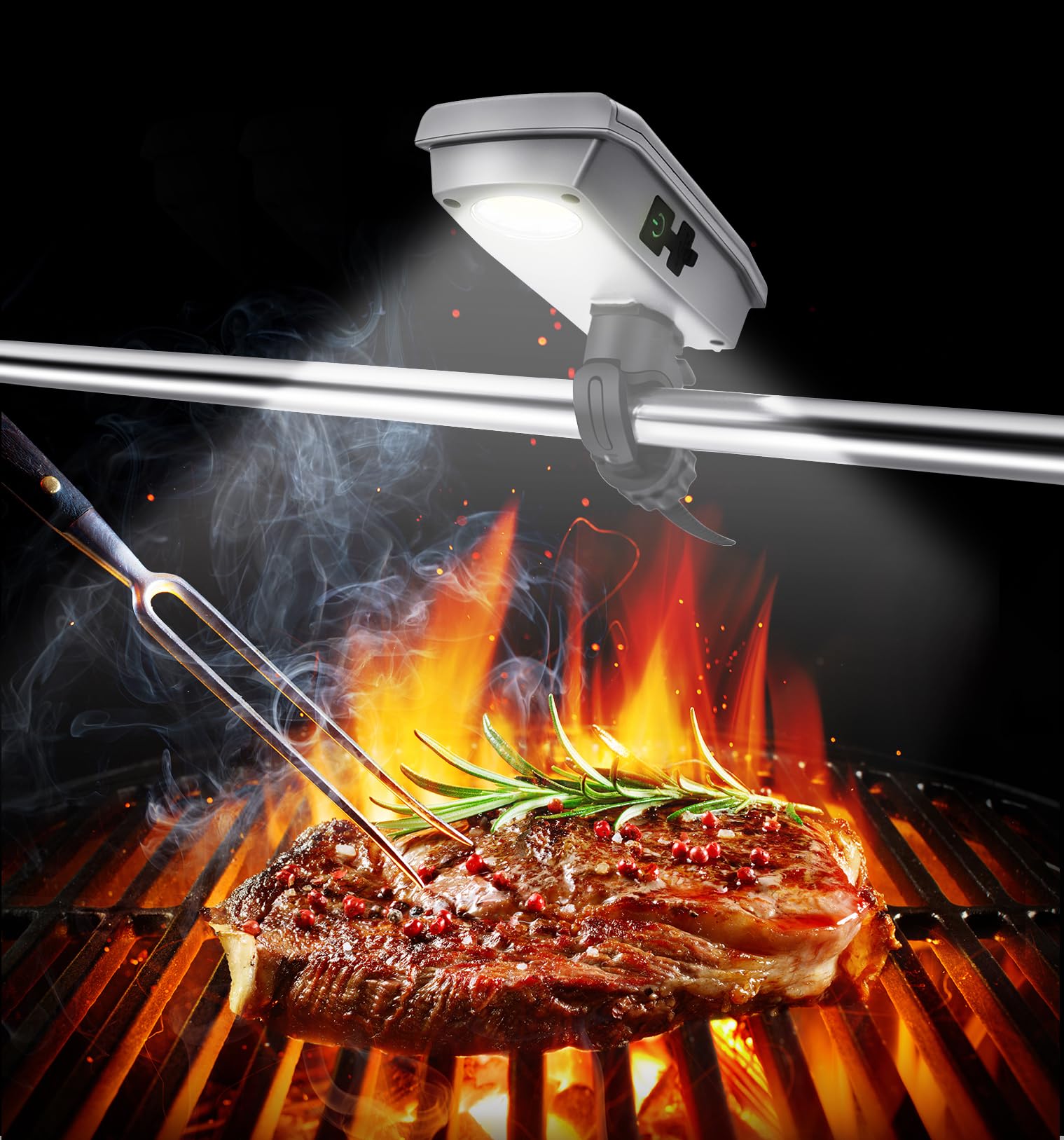 GEAUPASE grill lid sensing keeps light off when not in use