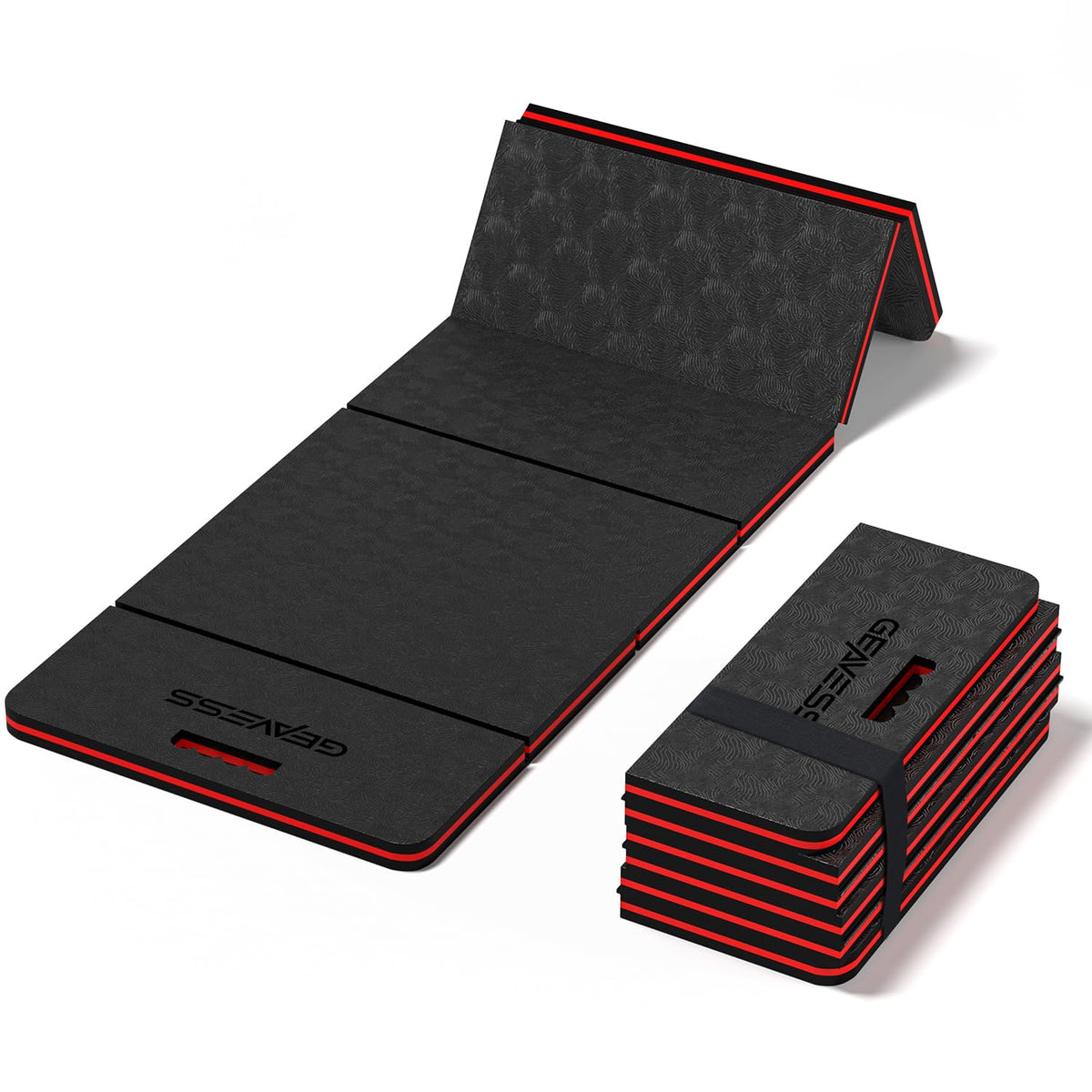 GEAVESS kneeling pad unfolded for large gardening or car repair areas.