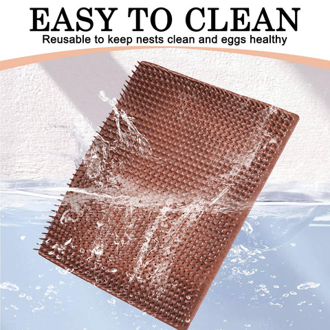 Gebena nesting pad cut-to-fit adapts to different nesting box sizes.