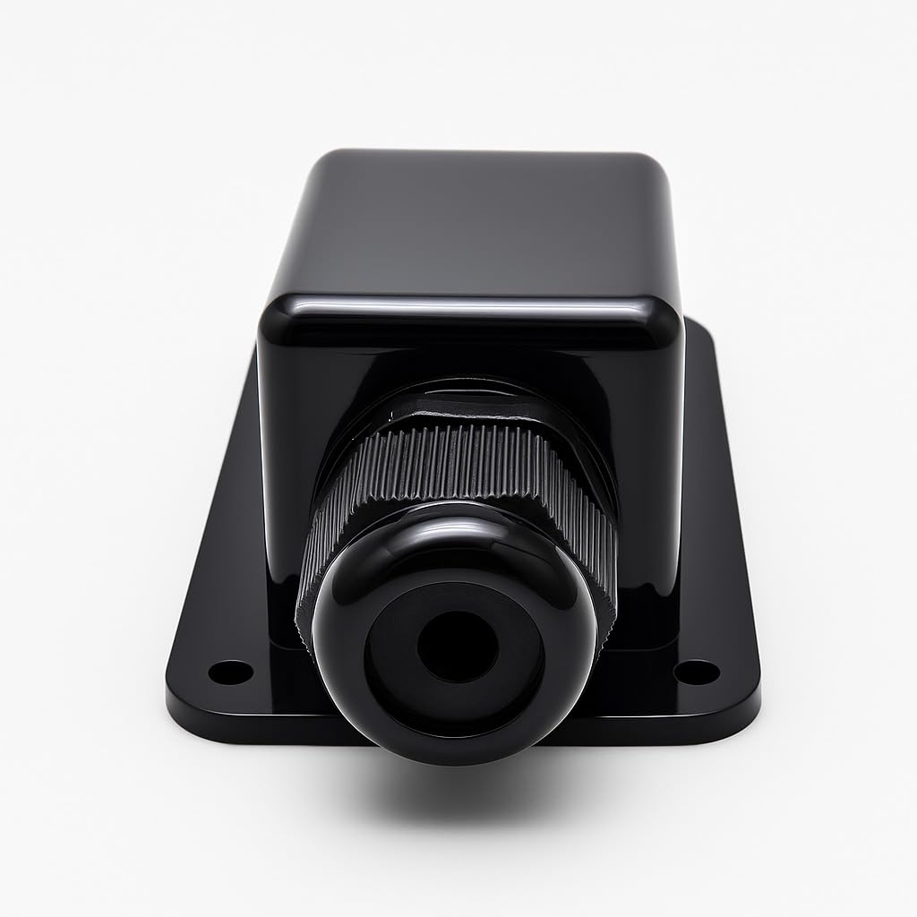 Gebildet single cable entry gland close-up showing secure cap and gasket.