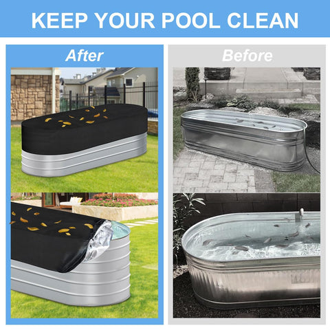 Gecic waterproof, tear-resistant stock-tank cover designed for outdoor use.