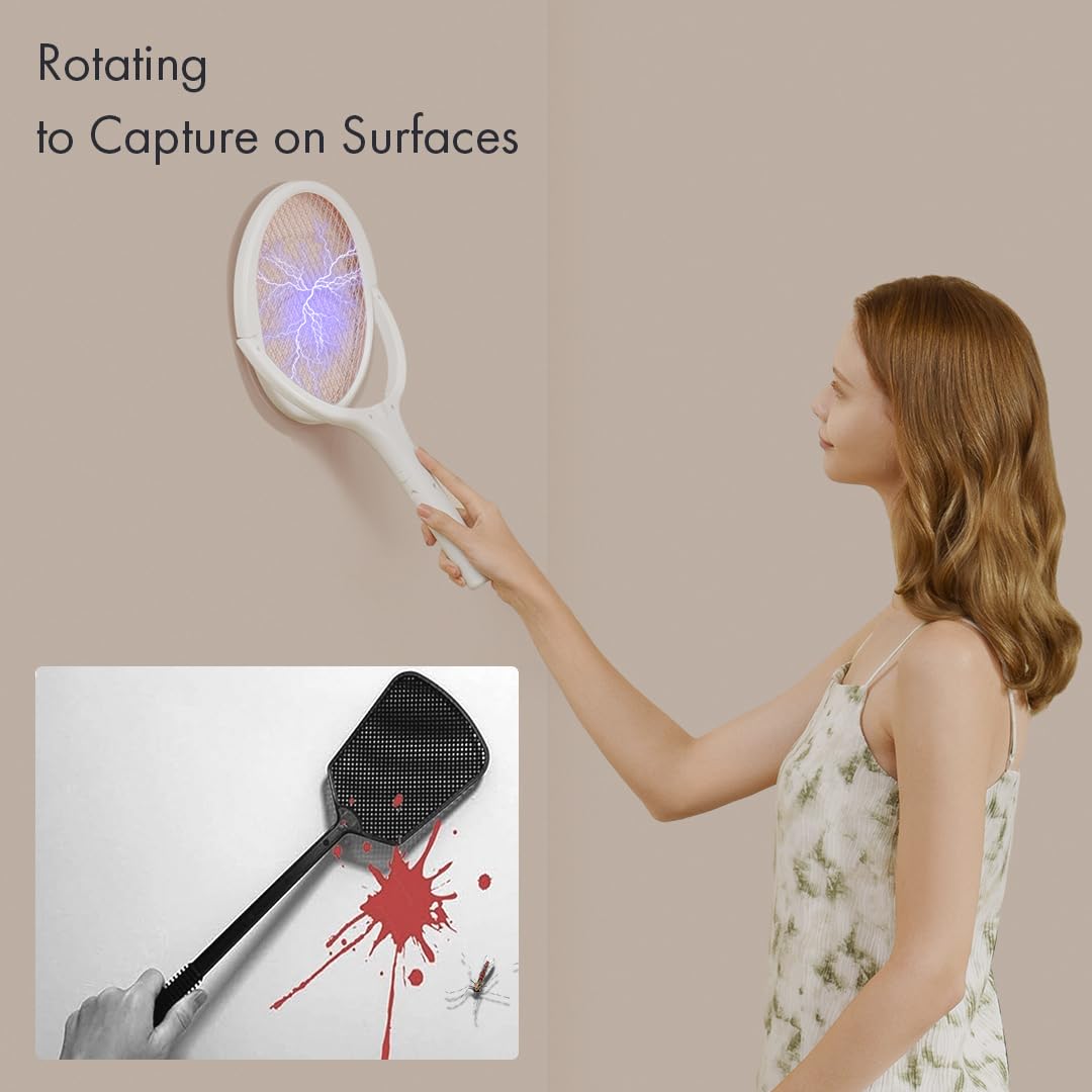 GeckoMan wall-mount fly swatter stand keeps spaces tidy and ready.