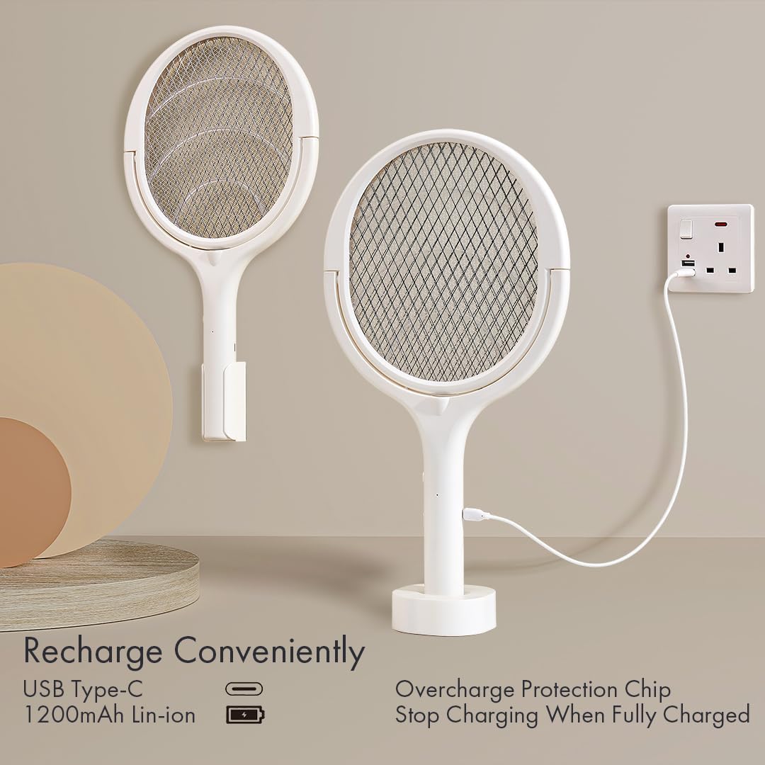 GeckoMan wall-mountable bug zapper offers hands-free protection.