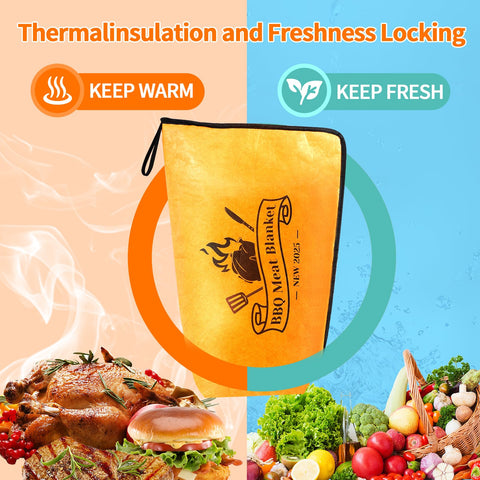Gecool BBQ Blanket foil aluminum layer preserves warmth after cooking