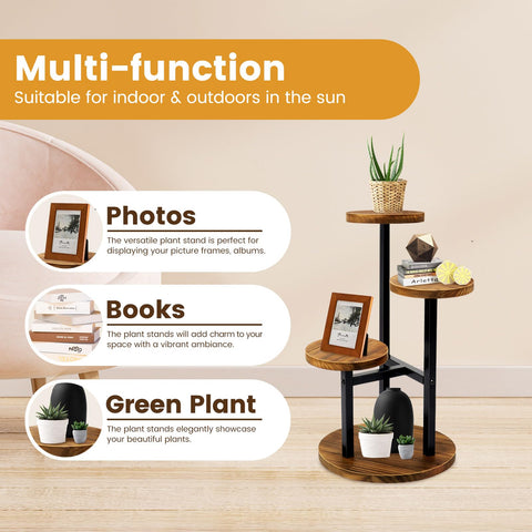 GEEBOBO plants on shelves enhances living room decor