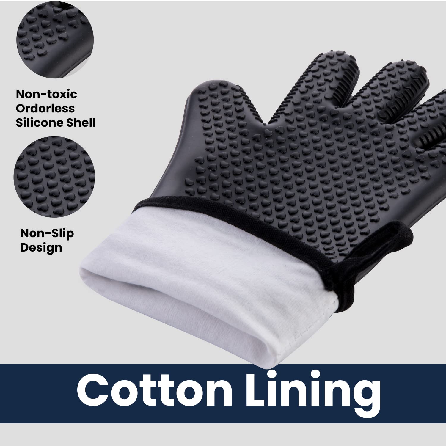 GEEKHOM BBQ Gloves lightweight design ideal for camping and outdoor cooking
