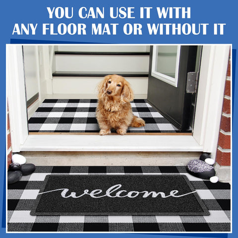 Geelin 18x30 entrance mat fits standard doorways and welcomes visitors