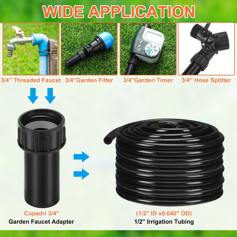 Geelin five-pack drip irrigation connector kit for quick, organized installations.