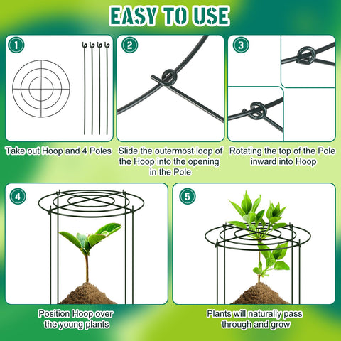 Geelin grow-through frame rings allow stems to pass through the cage.