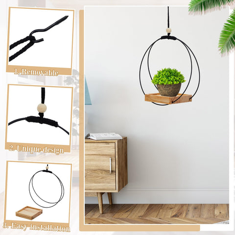 Geelin hanging rope length shown at 30 inches for adjustable height.