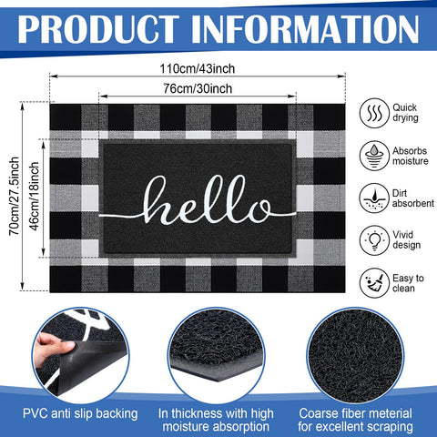 Geelin Layered Entrance Mats create a warm, inviting doorstep setup