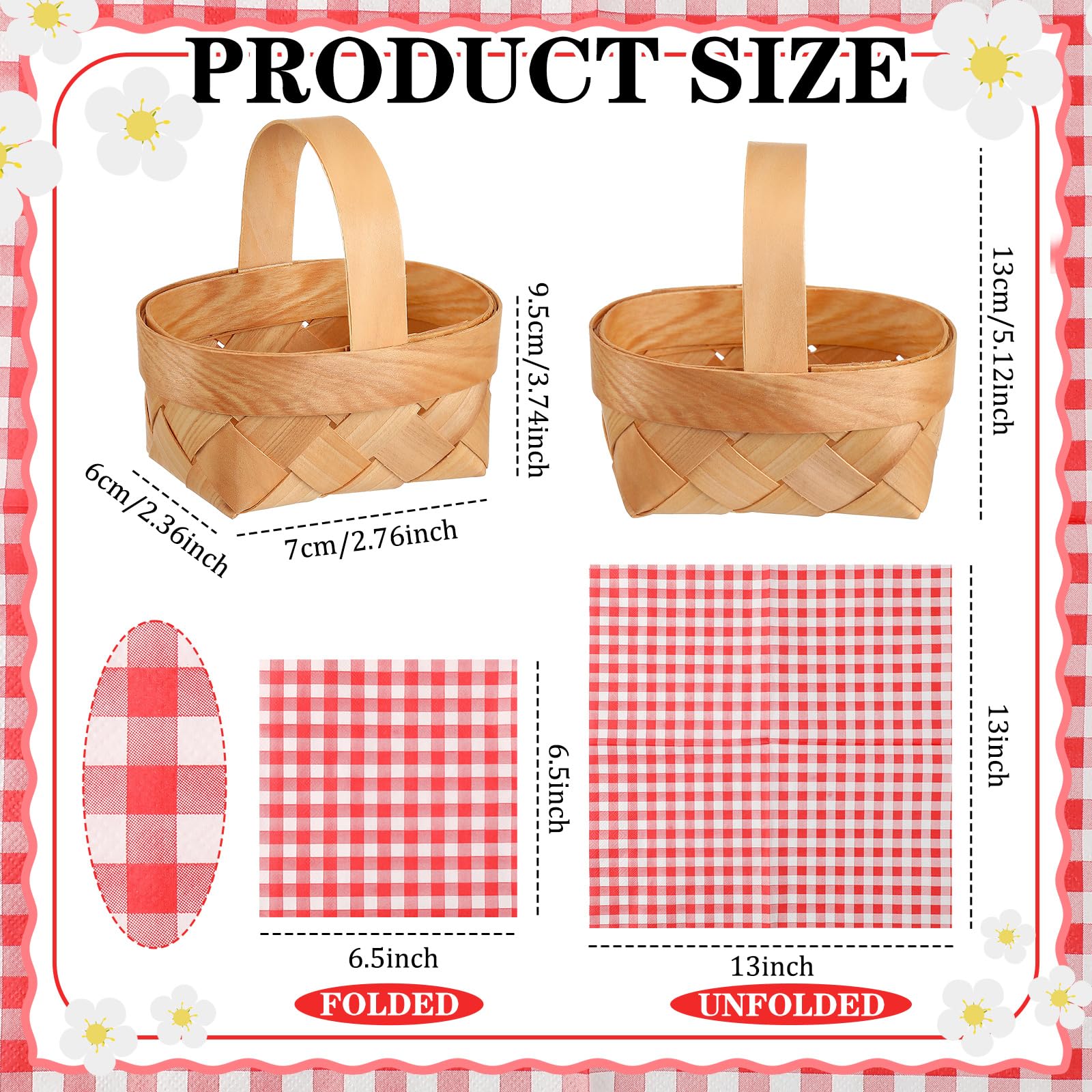 Geelin picnic basket assembly ready for gifting or party favors