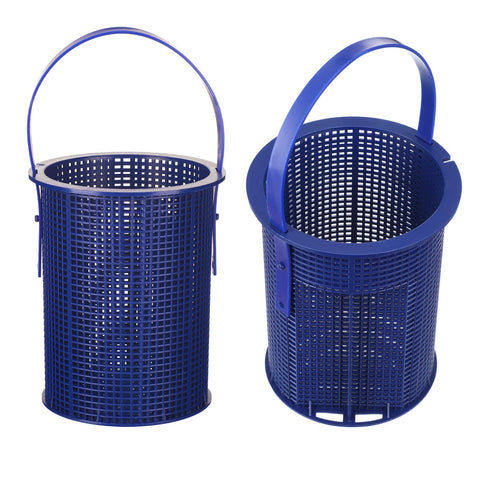 Geelin blue pool pump basket two-pack for quick replacement and continuous skimming