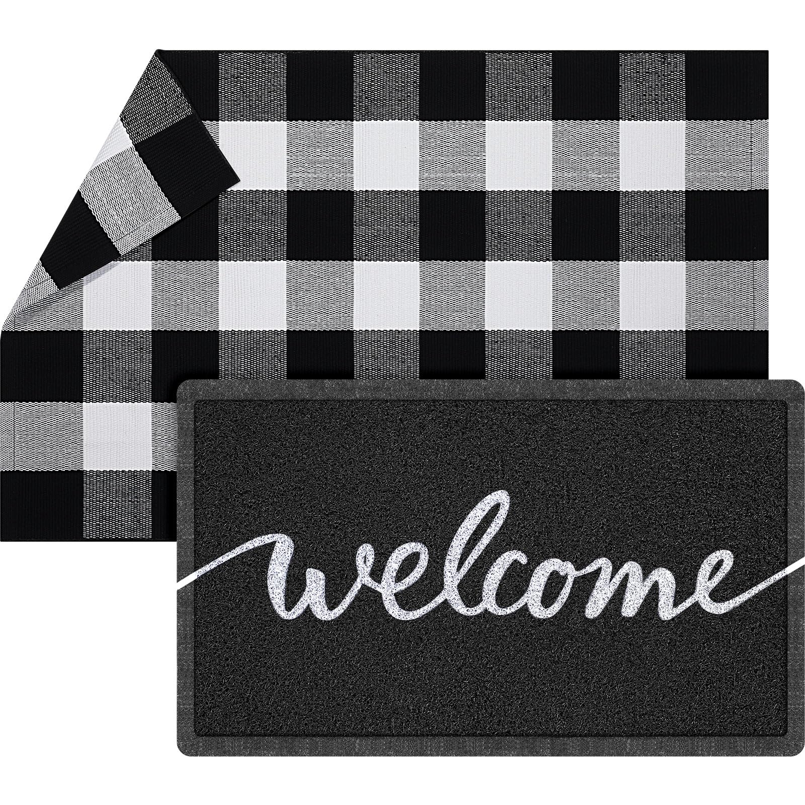 Geelin welcome doormat with front view adds curb appeal for guests