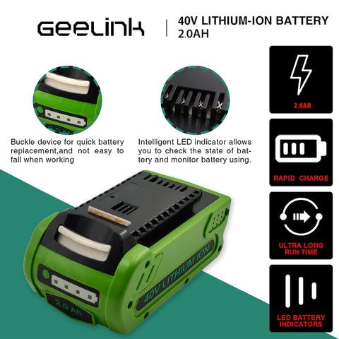 Geelink LED indicators show remaining power at a glance for quick checks