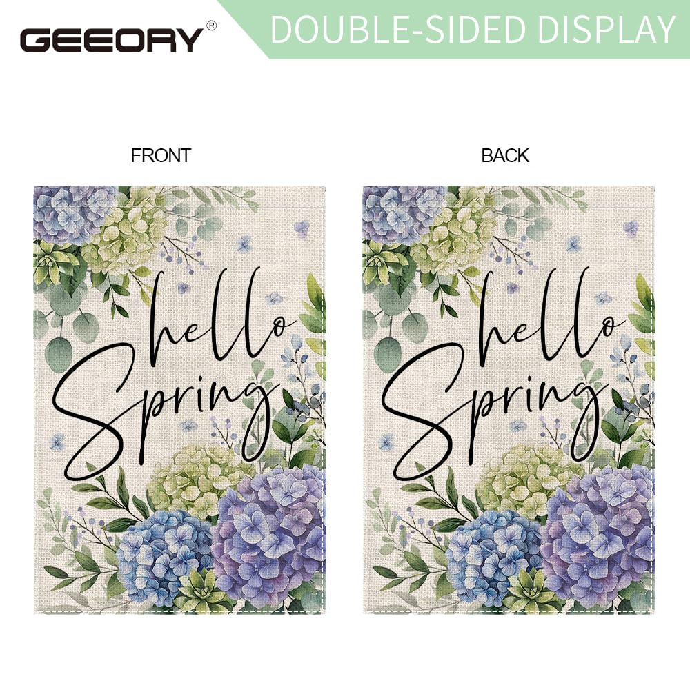 GEEORY Hello Spring stand compatibility for versatile outdoor placement.