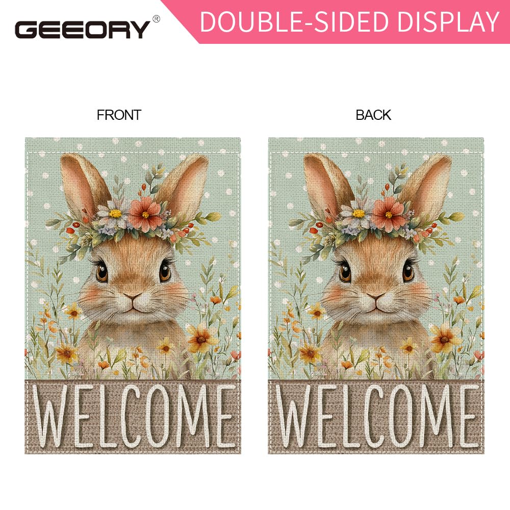 GEEORY double-sided print flag stays crisp from any angle for yard or street visibility.