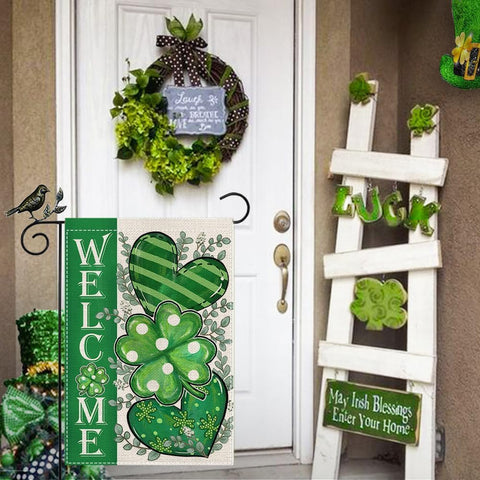 GEEORY GB009-12 flag size fits yards, porches, and gardens.