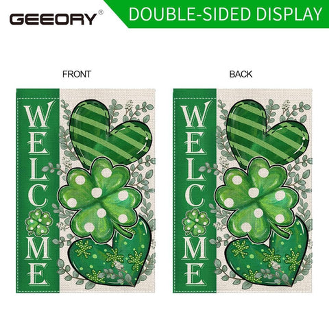 GEEORY flag with top sleeve for easy installation on standard poles.
