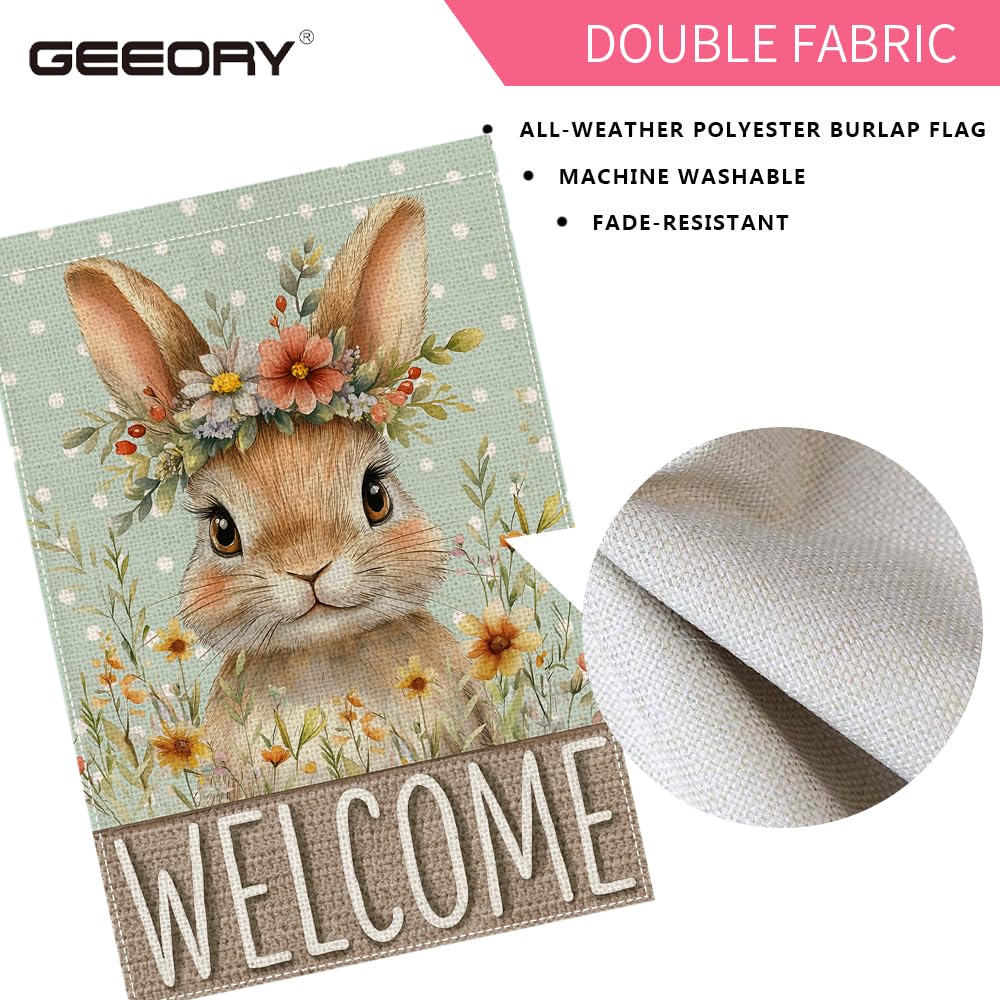 GEEORY weather-resistant burlap resists fading and tearing for year-round outdoor use.