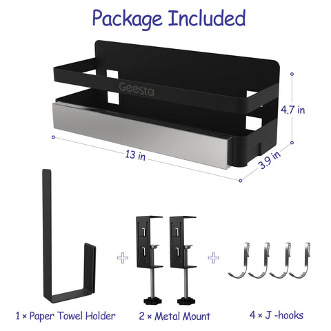 Geesta Griddle Caddy easy installation without drilling on most counters.