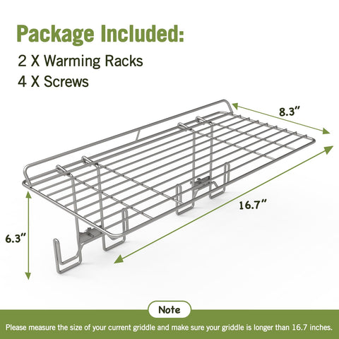 Geesta warming rack keeps foods warm without crowding the grill
