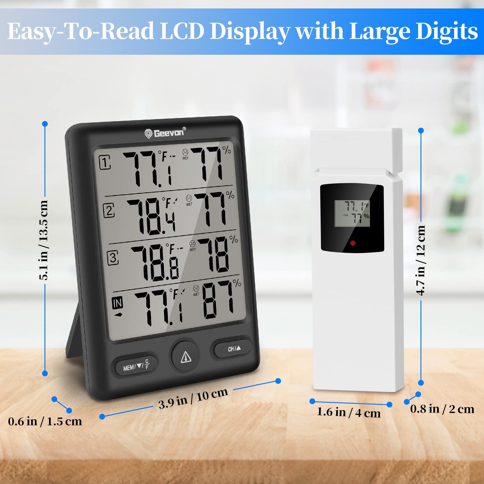Geevon max min records capture daily temperature and humidity trends