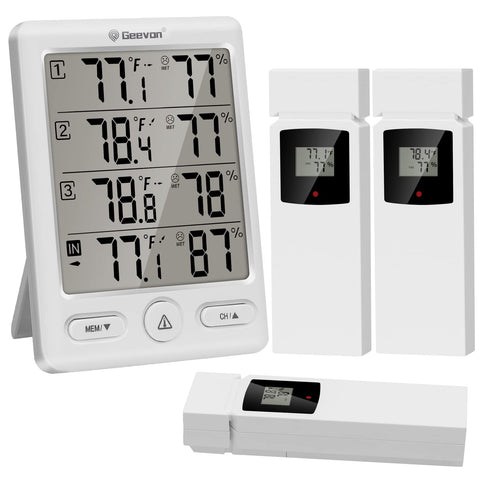 Geevon 200ft wireless range covers multiple rooms in one view.
