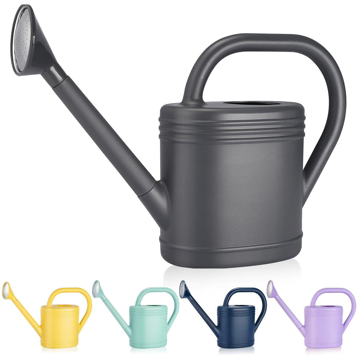 Gegemaoyi 1-gallon watering can with long spout for precise indoor plant watering