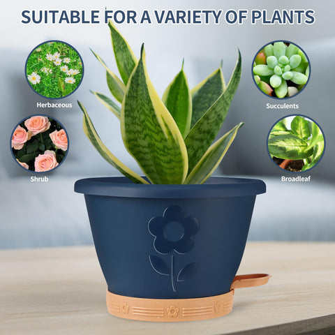 gegemaoyi 10-inch pots fit monstera, peace lilies, succulents, and more.
