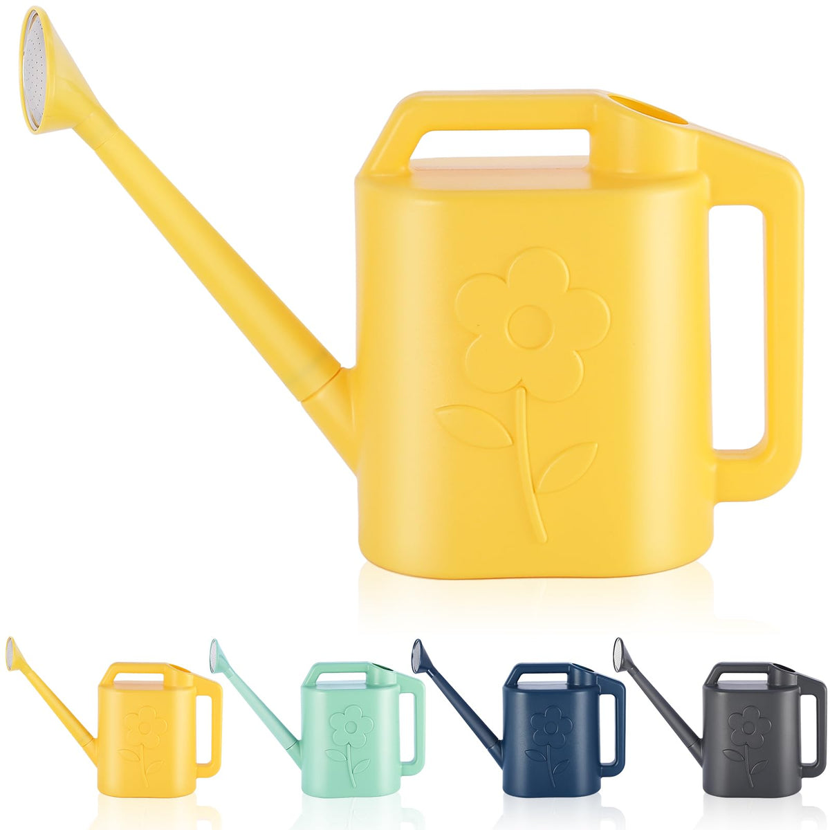gegemaoyi 2-gallon watering can with long spout for precise indoor plant watering