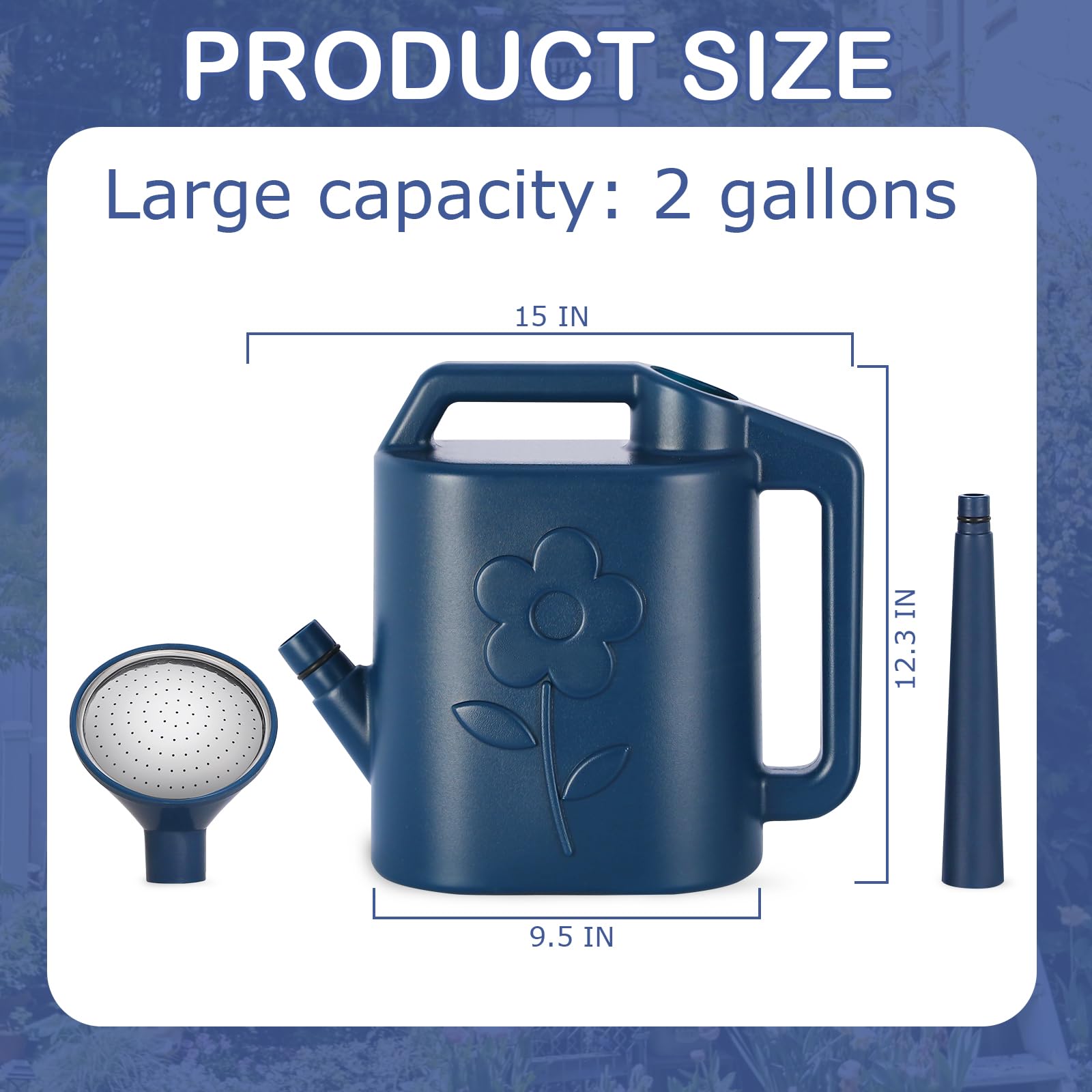 gegemaoyi detachable nozzle enables gentle, adjustable water flow for hanging plants