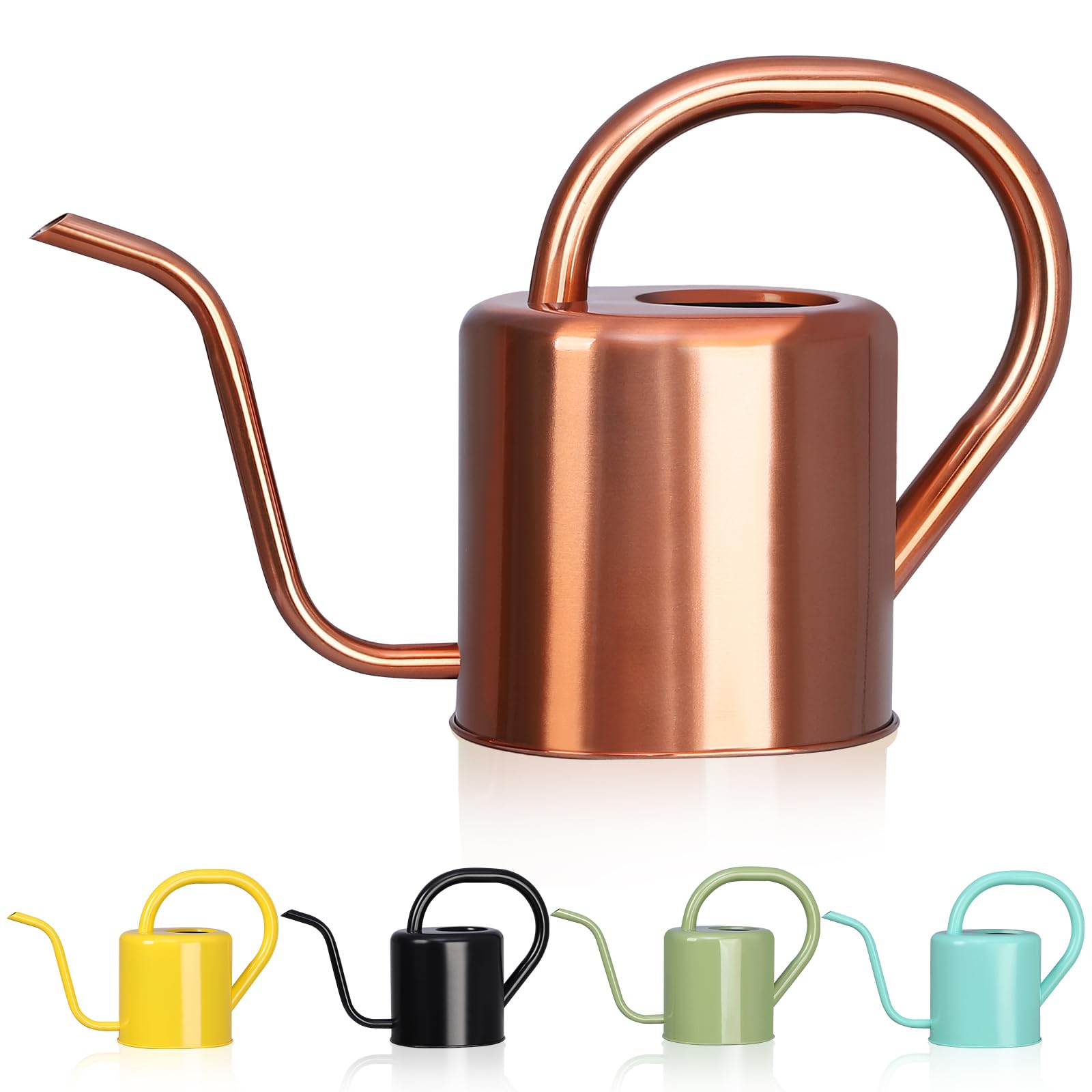 gegemaoyi stainless steel watering can with 1L capacity and long spout for precise watering