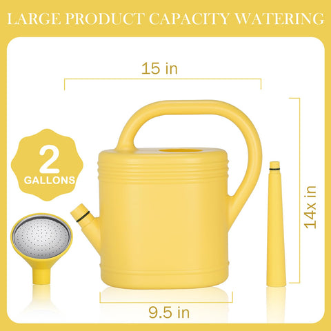Gegemaoyi watering can with detachable nozzle for adjustable flow