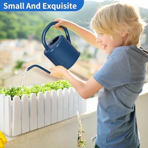 Gegemaoyi stainless steel watering can with ergonomic handle for comfortable use.