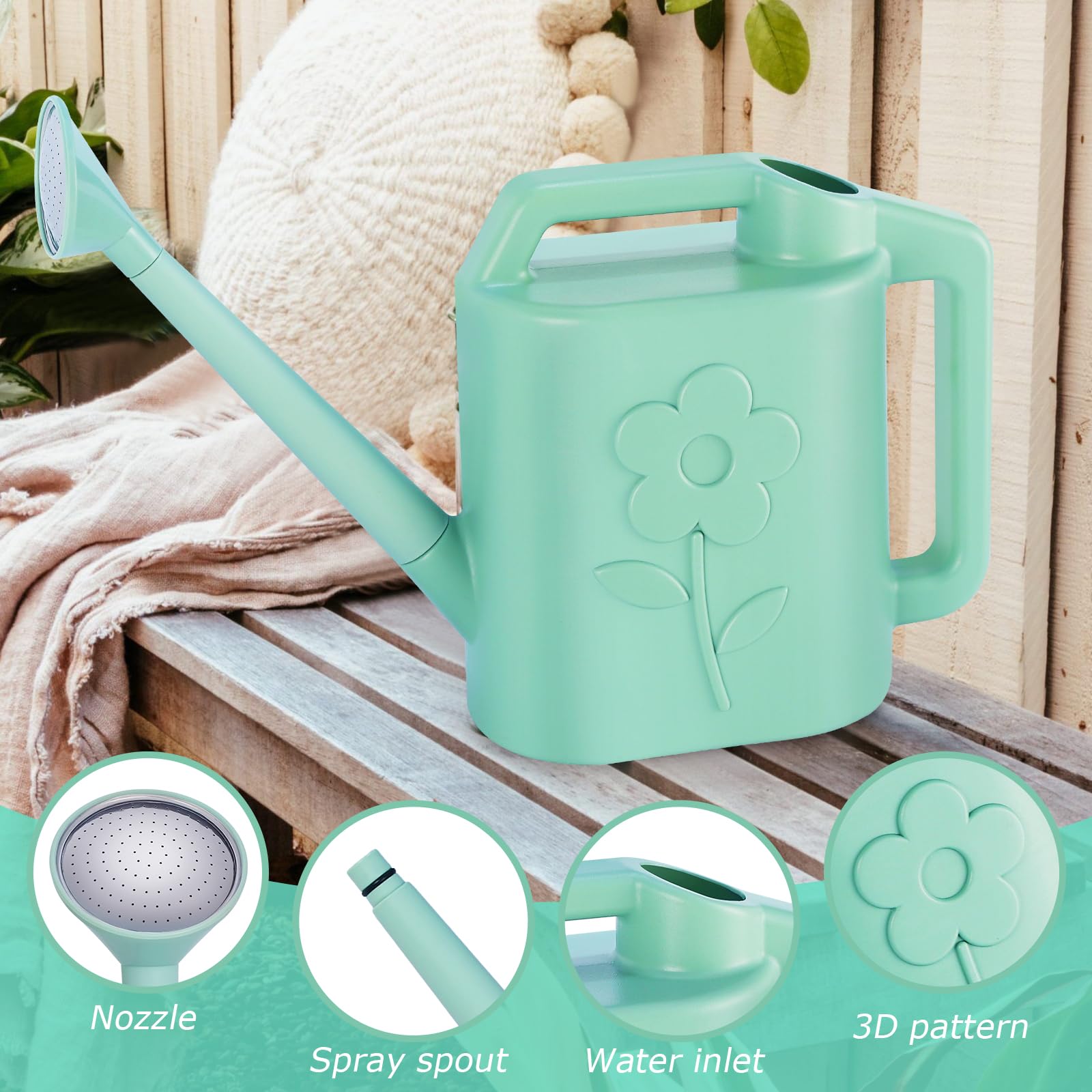 Gegemaoyi heavy-duty plastic construction ensures durable use in gardens.