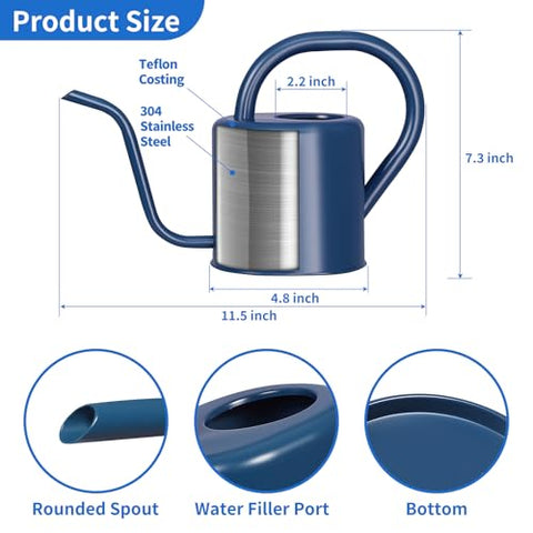 Gegemaoyi rust-proof watering can showcases durable stainless steel for outdoor gardens.