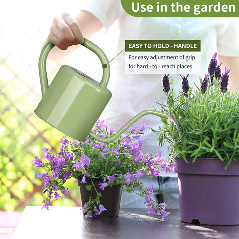 gegemaoyi Watering Can wide mouth for easy filling and quick cleanup.