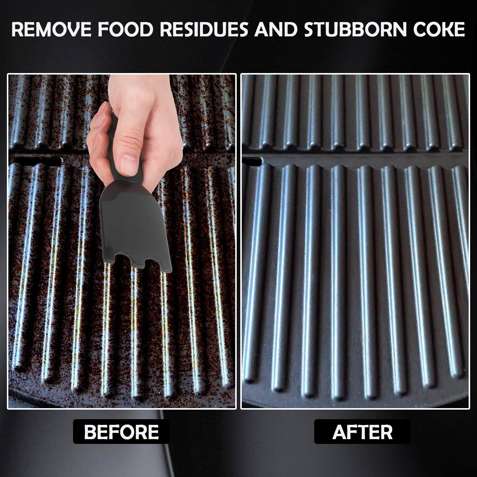 Gegraterwa ergonomic-handle scraper provides a comfortable, fatigue-free grip.