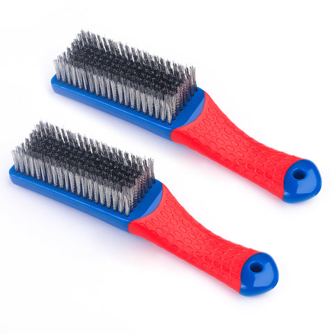 Gegraterwa wire brush kitchen and garden use in action for versatile cleaning.