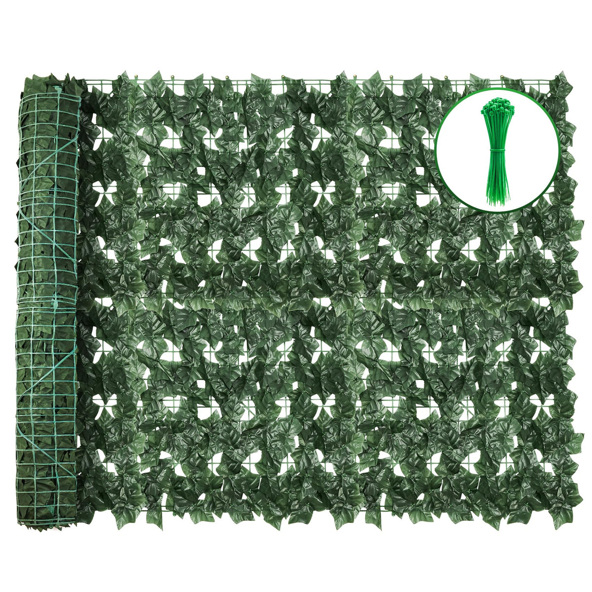 GEIGUIWA artificial ivy fence screen with lush leaves for private outdoor spaces.