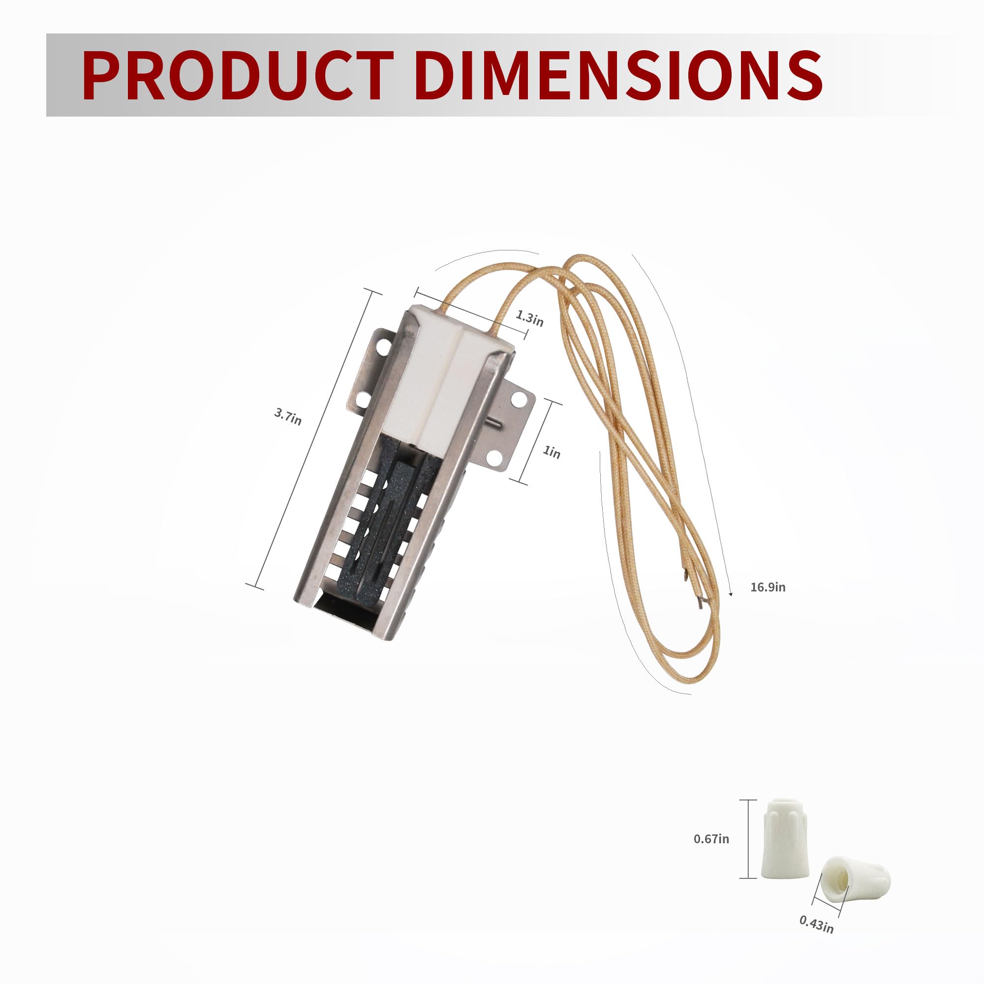 GEIparts WB2X9998 universal ignition ready for compatible ovens installation.