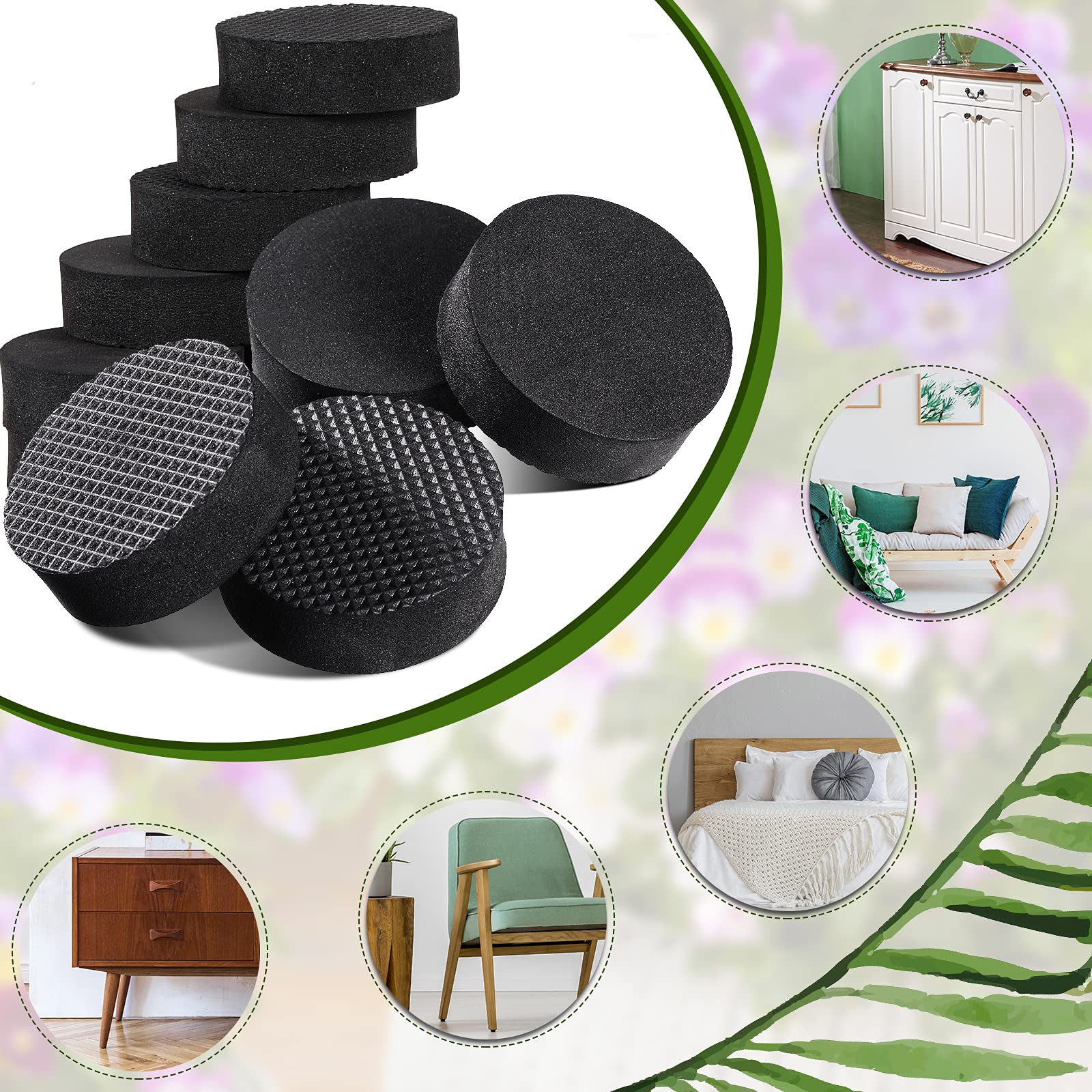 Geiserailie 30pcs pot feet pack invisible and easy to position.
