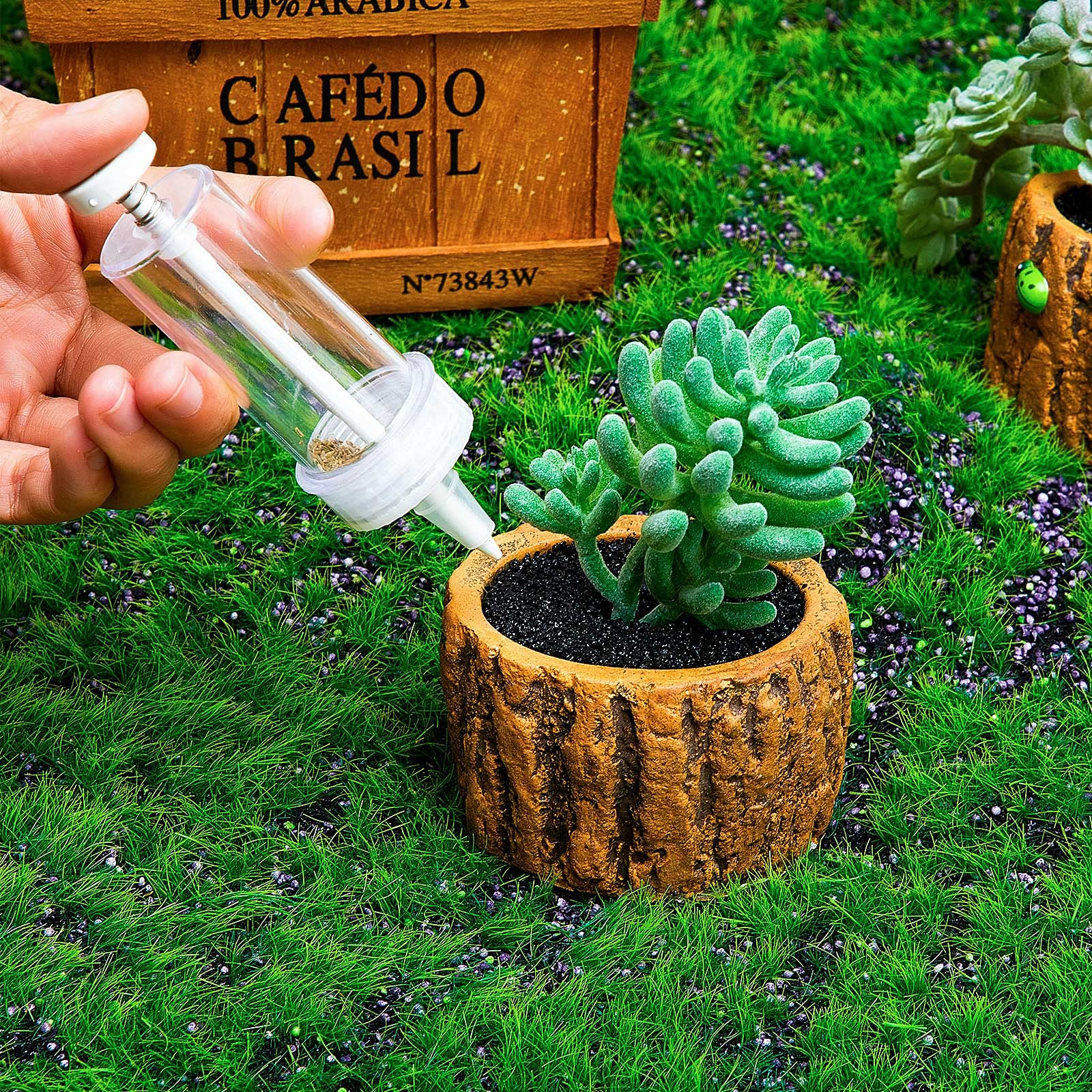 Geiserailie durable plastic seed sower, flexible and adjustable