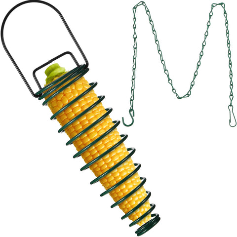 Geiserailie squirrel feeder with extension chain ready for backyard wildlife.