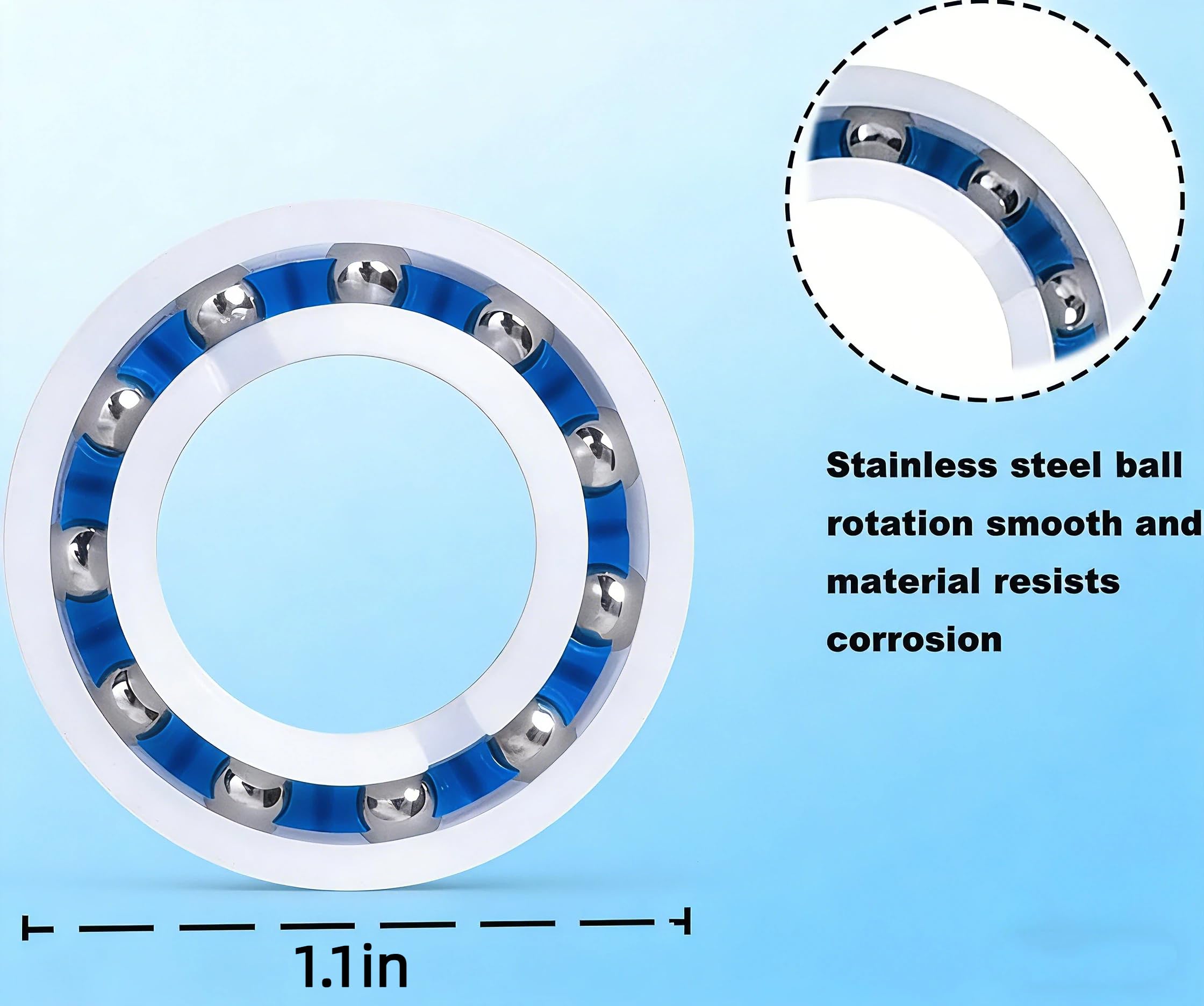 Gekufa Polaris C60 ball bearings reduce friction for smoother movement