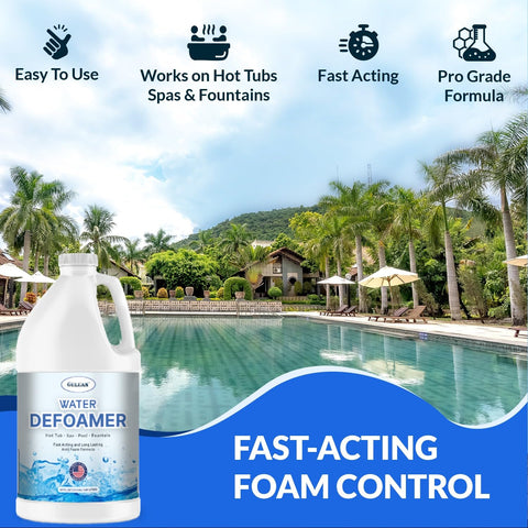 GELEAN Made in USA label on de-foaming product packaging