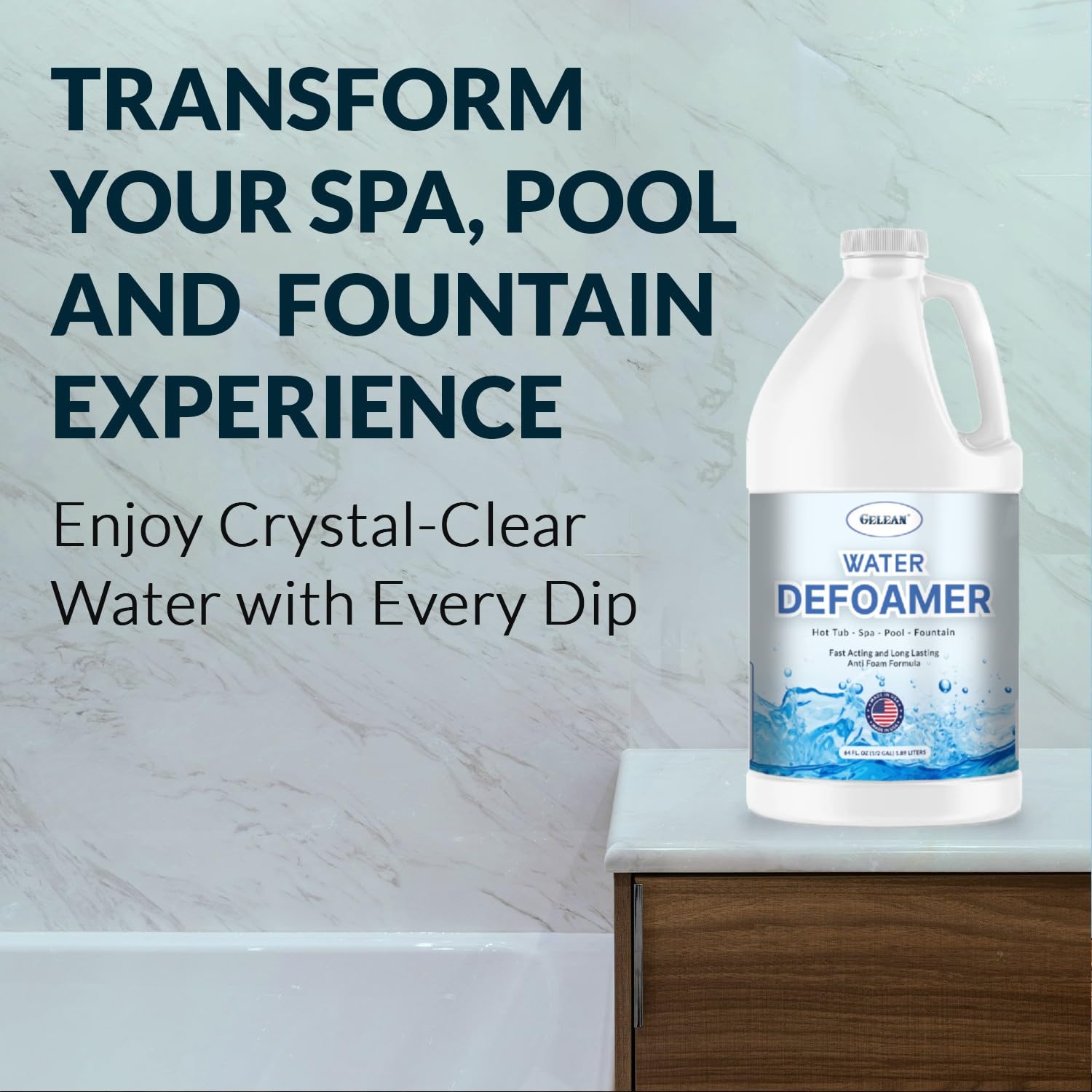 GELEAN safe, eco-friendly formula for regular water maintenance