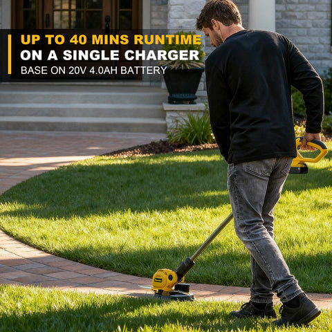 GELIDALITE trimmer runtime up to 45 minutes with larger battery