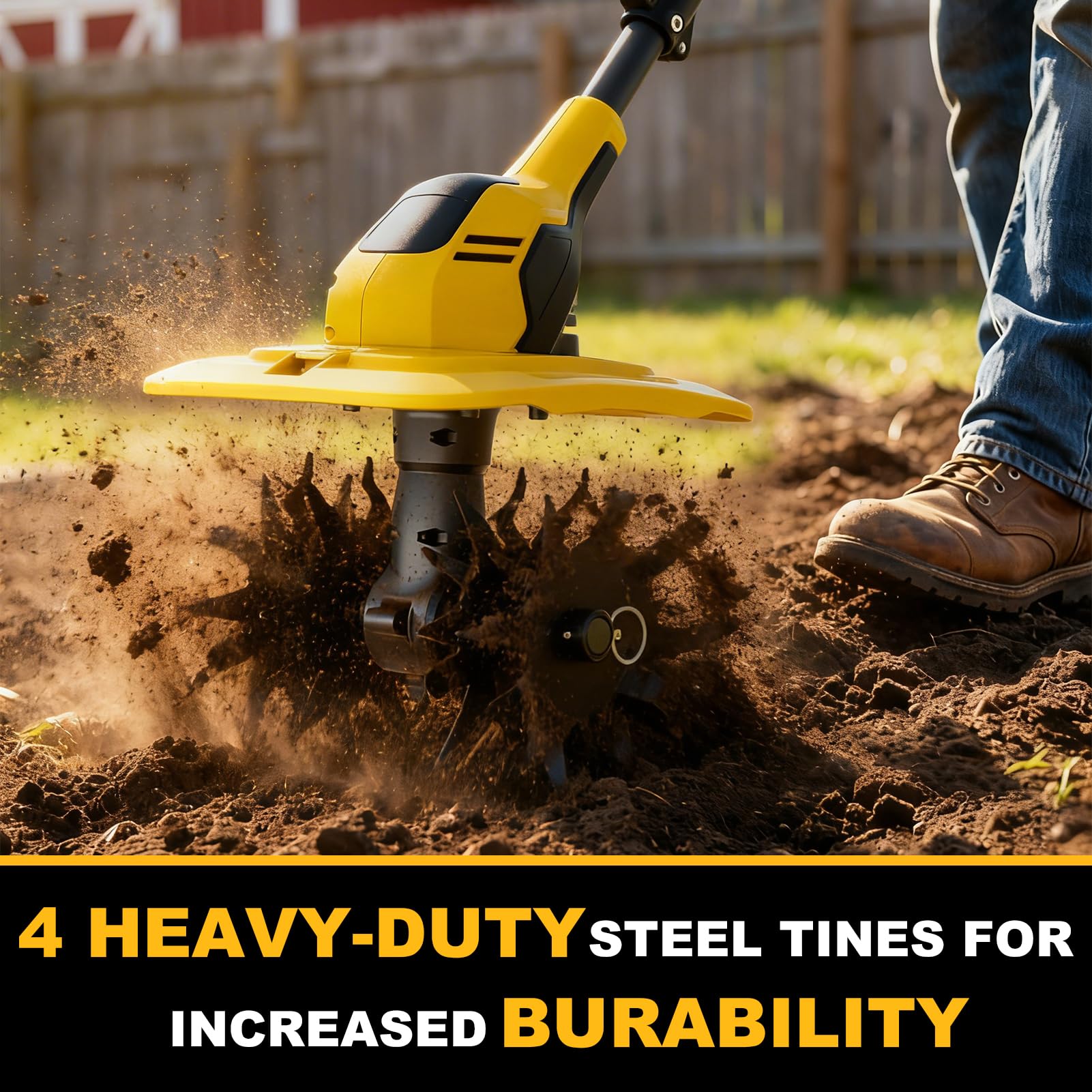 GELIDALITE 9-inch wide tilling image shows bed prep